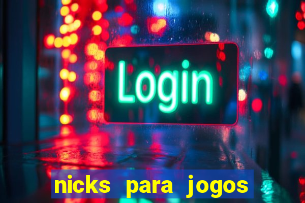 nicks para jogos de tiro